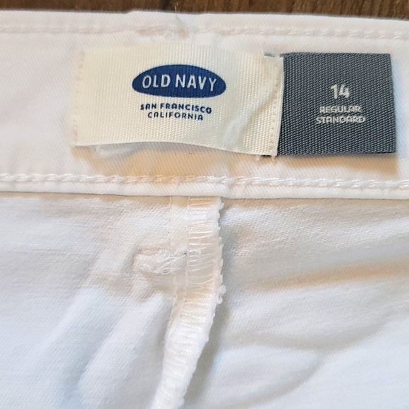 Old Navy White Pants size 14 - Picture 2 of 4